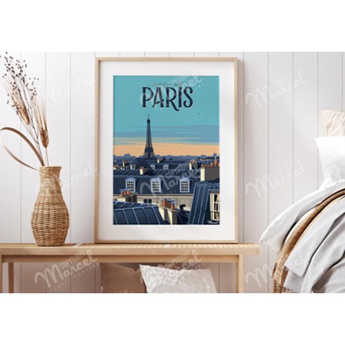 Poster Paris- Les Toits