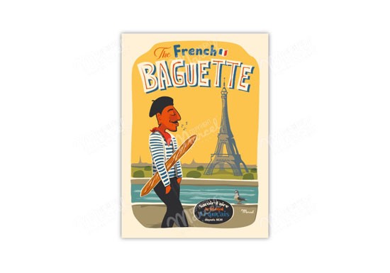 Carte Postale The french baguette
