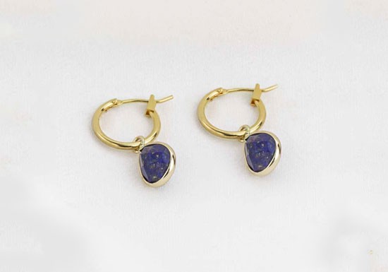 Boucles d'oreilles Laura (pierres au choix)