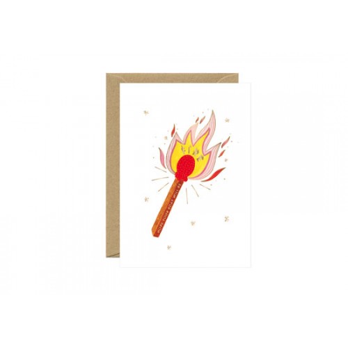 Carte postale Fire match