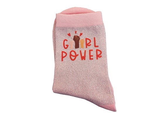 Chaussettes à paillettes - Girl Power