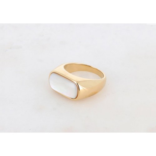 Bague Chevalière Isalys - Nacre