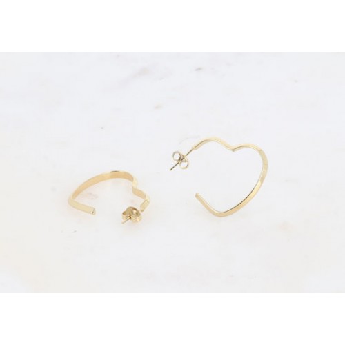 Boucles d'oreilles Dorisia coeur