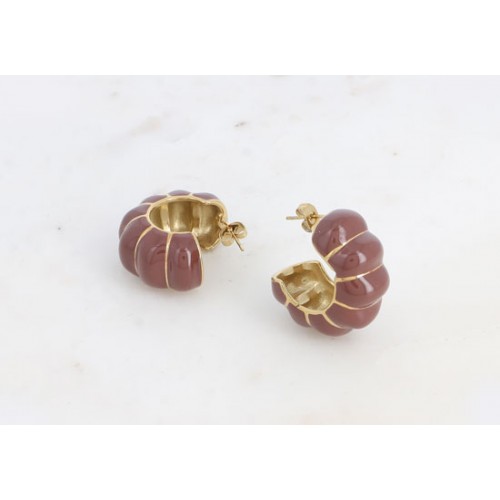 Boucles d'oreilles Romy - Burgundy