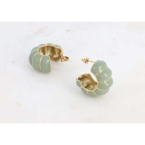 Boucles d'oreilles Romy - Sauge