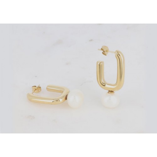 Boucles d'oreilles Cacie - blanc