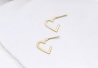 Boucles d'oreilles Tiny Heart contour