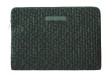 Pochette ordinateur 13'' velours Léopard vert