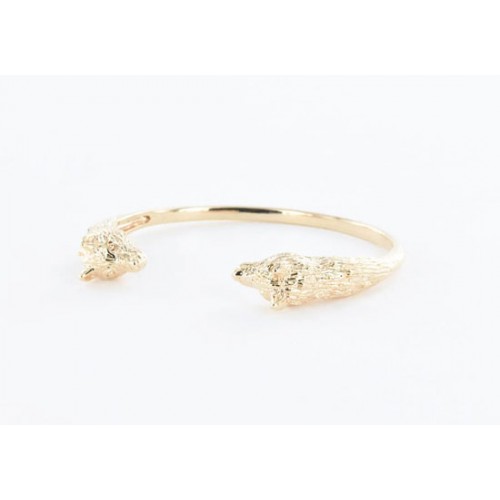 Bracelet jonc Loups
