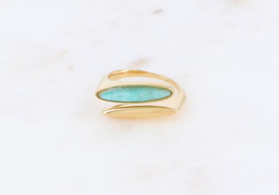 Bague Kahni - Amazonite