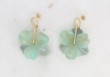 Boucles d'oreilles Anémone - Vert