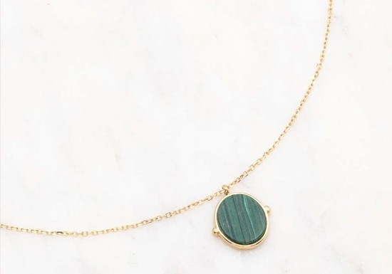 Collier Ginnette - Malachite