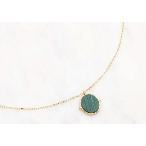 Collier Ginnette - Malachite