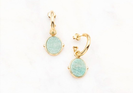 Boucles d'oreilles Ginnette - Amazonite