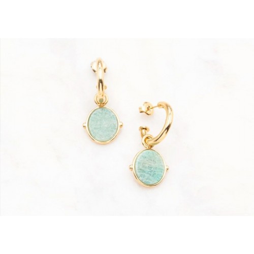 Boucles d'oreilles Ginnette - Amazonite
