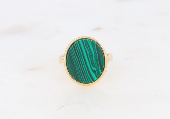 Bague Ginnette - Malachite