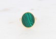 Bague Ginnette - Malachite