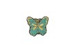 Broche mini Papillon vert