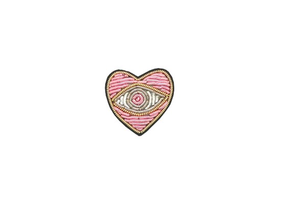 Broche mini Nazar rose