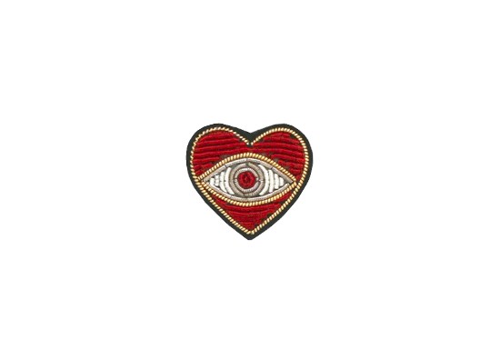 Broche mini Nazar rouge