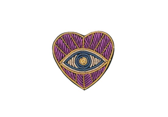 Broche Nazar violet