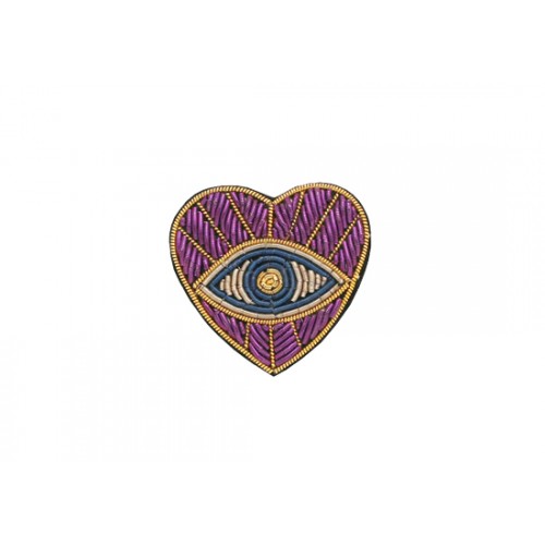 Broche Nazar violet
