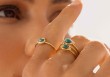 Bague Lunatéssa Jaspe vert