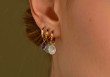 Boucles d'oreilles Azalée - Quartz blanc