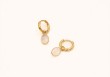 Boucles d'oreilles Azalée - Quartz blanc
