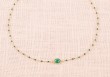 Collier Noelynn - Œil de chat vert