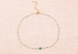 Collier Noelynn - Œil de chat vert