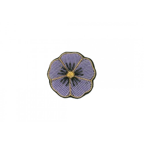 Broche Camélia mauve