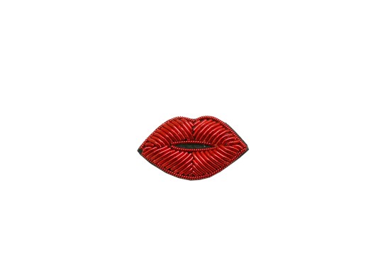 Broche Mini bouche rouge