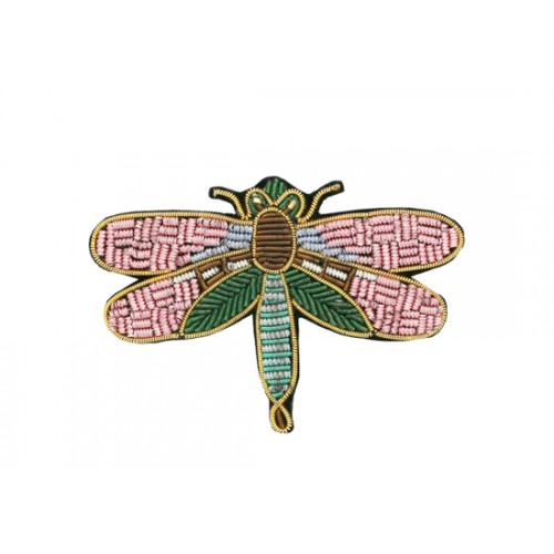 Broche Libellule rose