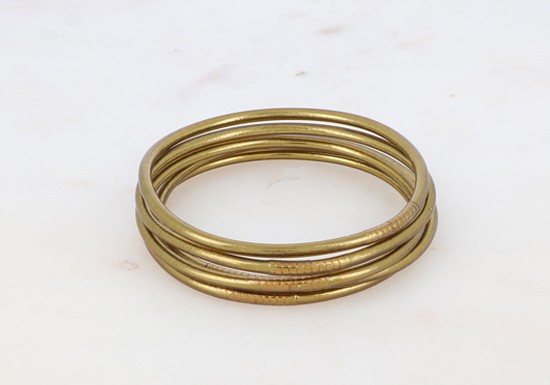 Bracelet Bouddhiste fin - Dark Antique Gold