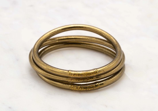 Jonc Bouddhiste Dark Antique Gold