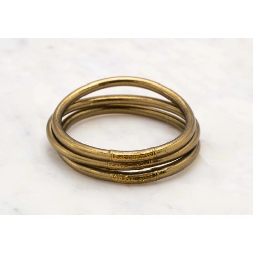 Jonc Bouddhiste Dark Antique Gold