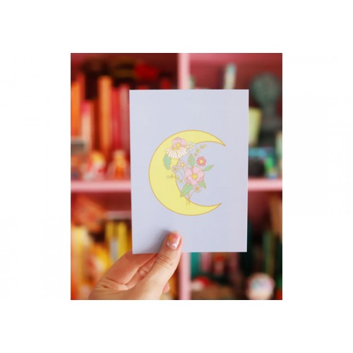 Carte postale flower moon