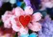 Pin's Petit coeur rouge glitter