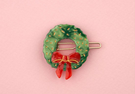 Barrette Couronne sapin