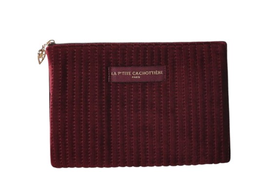 Pochette Velours bordeaux
