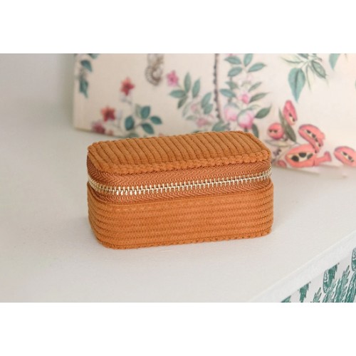 Boite Marie Velours côtelé Camel