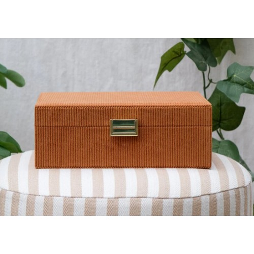 Boite Louise Velours côtelé Camel