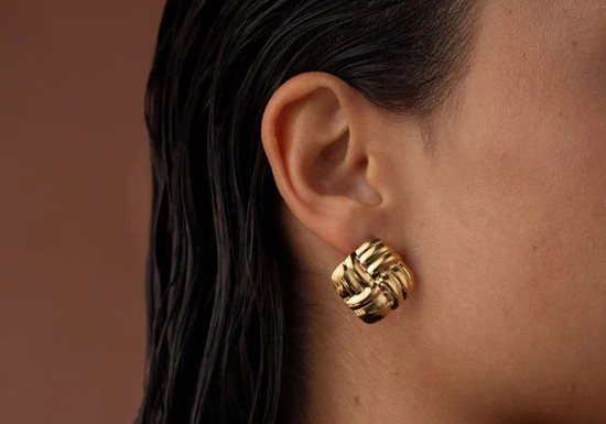 Boucles d'oreilles Maille anglaise