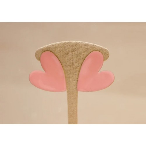 Boucles d'oreilles Lovy rose