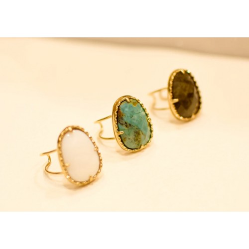 Bague Divia - Quartz noir