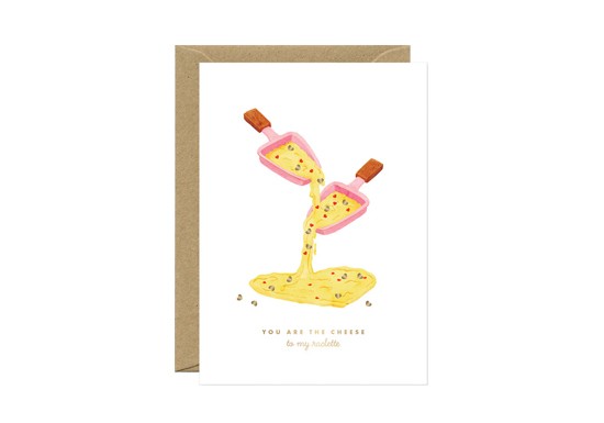 Carte postale Cheese to my raclette