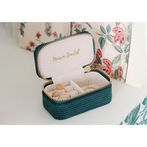 Boite Marie Velours côtelé Vert