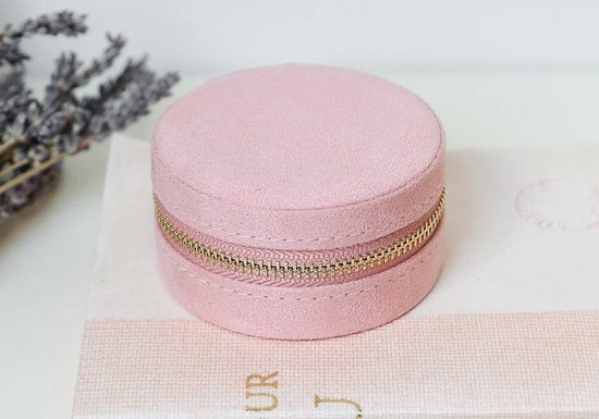 Boite Yvonne Velours Rose