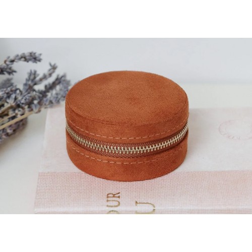 Boite Yvonne Velours Camel